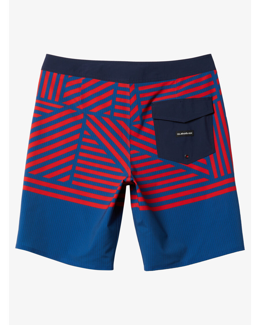 Quiksilver Surfsilk Hawaii Flag 20" Deskové šortky - Kombi Modré