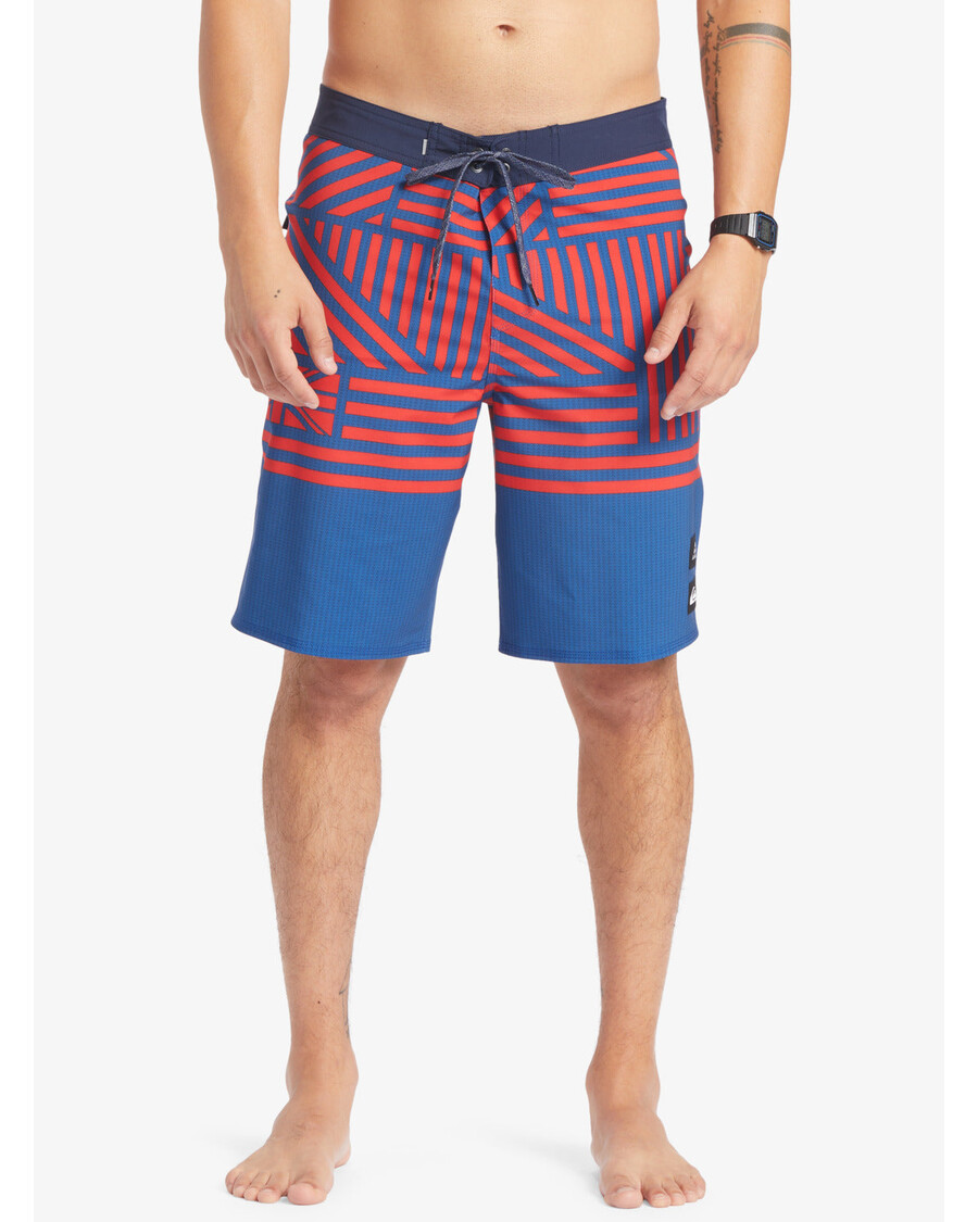 Quiksilver Surfsilk Hawaii Flag 20" Deskové šortky - Kombi Modré
