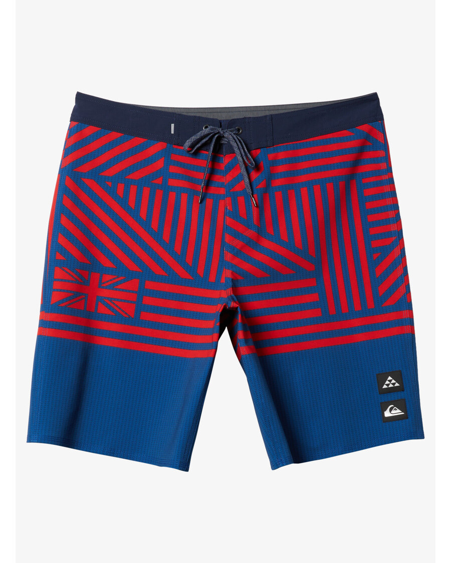 Quiksilver Surfsilk Hawaii Flag 20" Board šortky - Kombi Modré