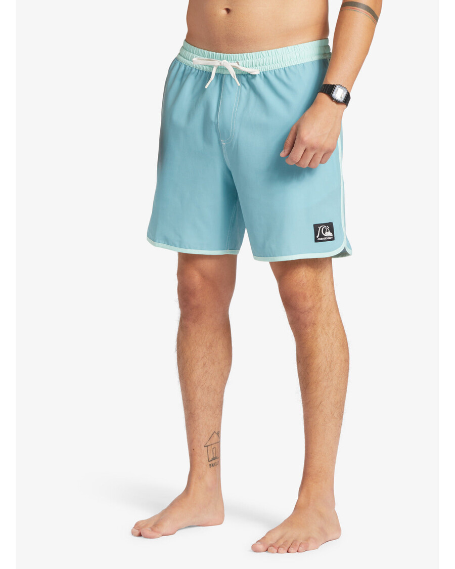 クイックシルバー オリジナル スカラップ 17 インチ スイムトランクス - リーフウォーター