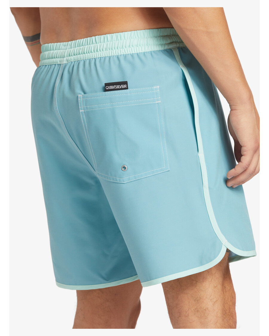 クイックシルバー オリジナル スカラップ 17 インチ スイムトランクス - リーフウォーター