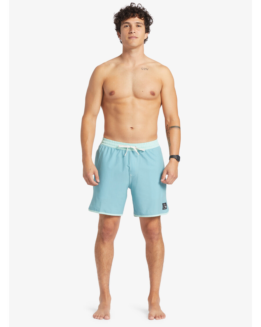 クイックシルバー オリジナル スカラップ 17 インチ スイムトランクス - リーフウォーター