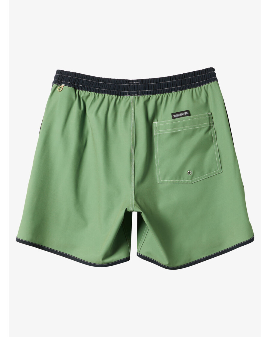 クイックシルバー オリジナル スカラップ 17 インチ スイムトランクス - ディル