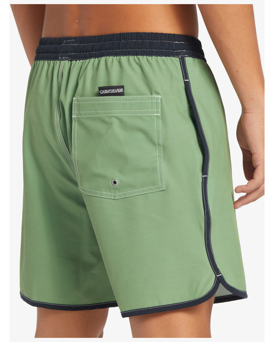 クイックシルバー オリジナル スカラップ 17 インチ スイムトランクス - ディル