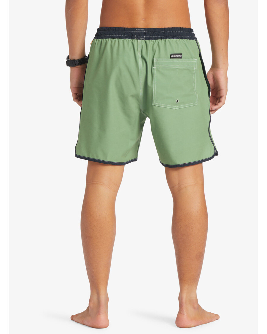 クイックシルバー オリジナル スカラップ 17 インチ スイムトランクス - ディル