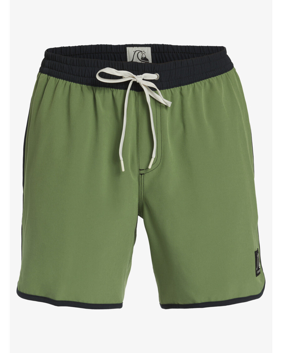 クイックシルバー オリジナル スカラップ 17 インチ スイムトランクス - ディル