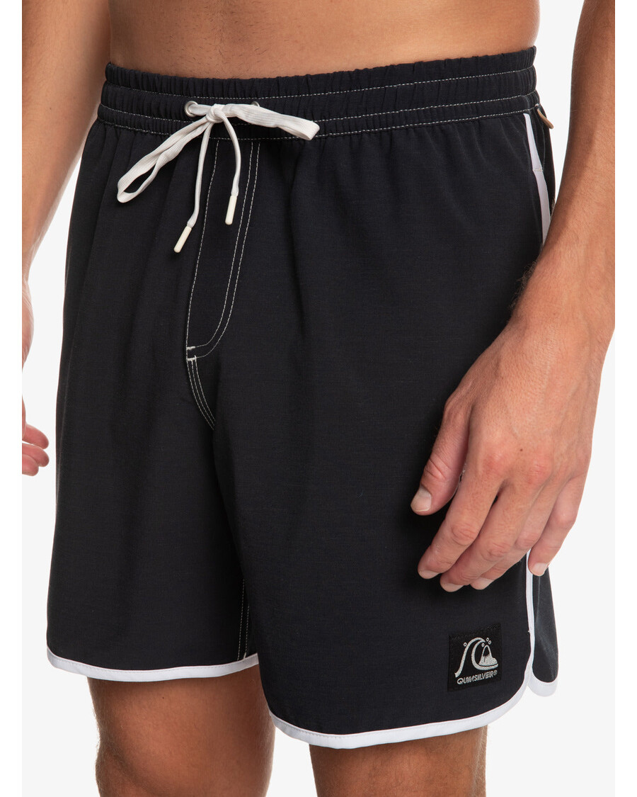 Quik Silver Original Scallop 17" Swim Trunks - Black