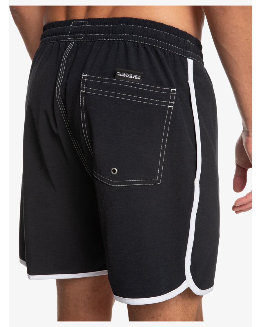 Quik Silver Original Scallop 17" Swim Trunks - Black