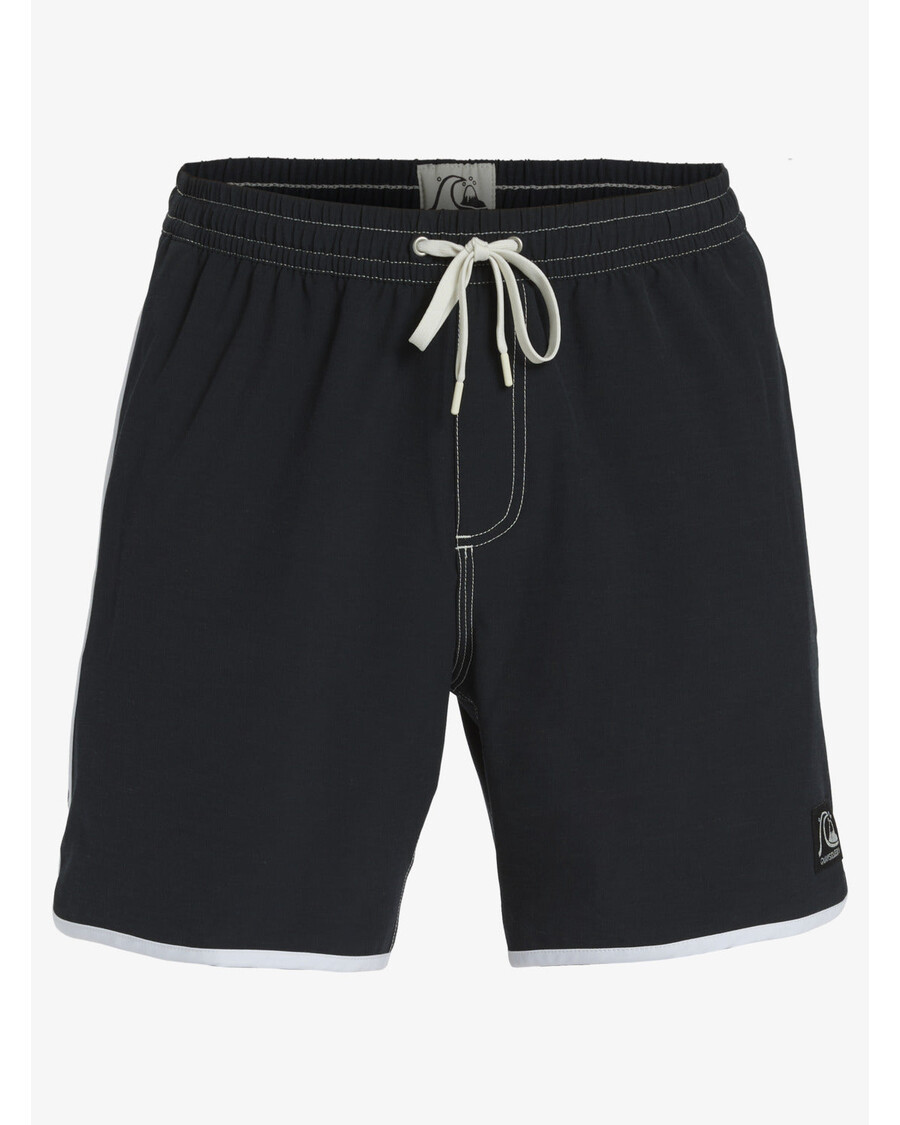 Quik Silver Original Scallop 17" Swim Trunks - Black