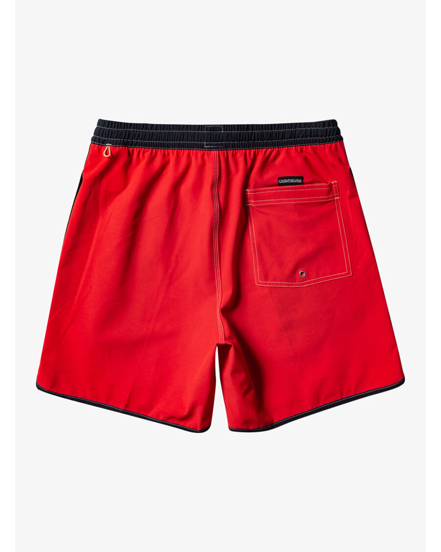 Quiksilver Original Scallop 17" Plavky - Vysoce Rizikové červené