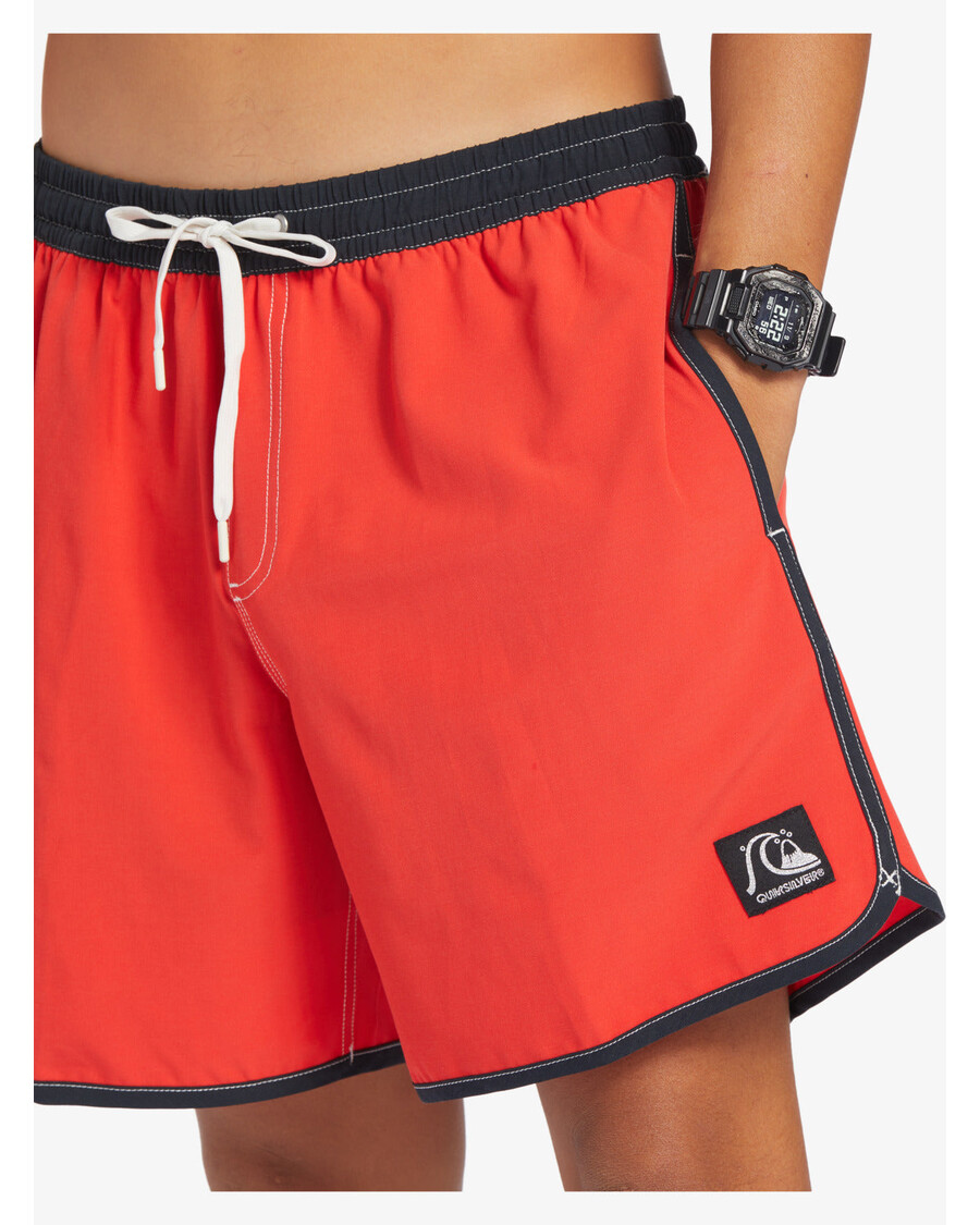 Quiksilver Original Scallop 17" Plavky - Vysoce Rizikové červené