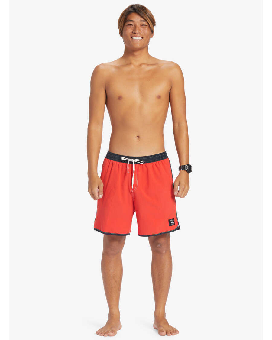 Quiksilver Original Scallop 17" Plavky - Vysoce Rizikové červené