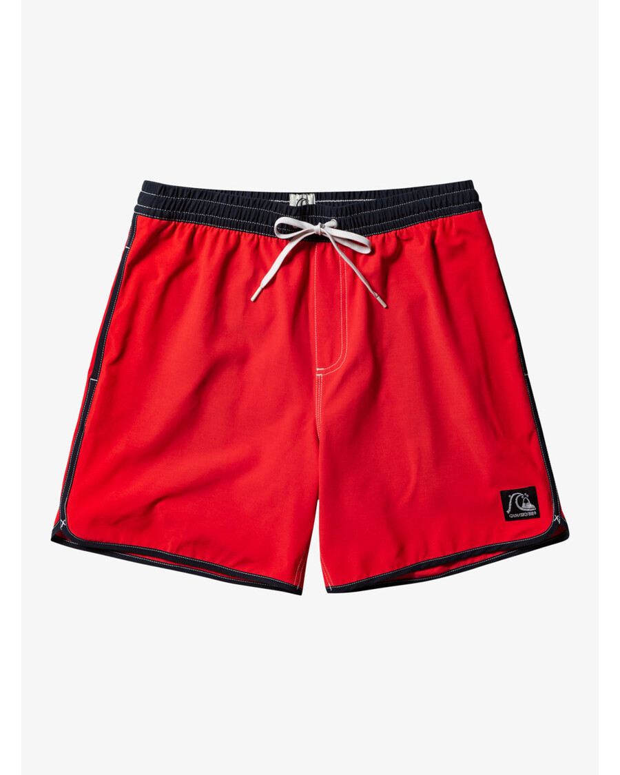 Quiksilver Original Scallop 17" Plavky - Vysoce Rizikové červené