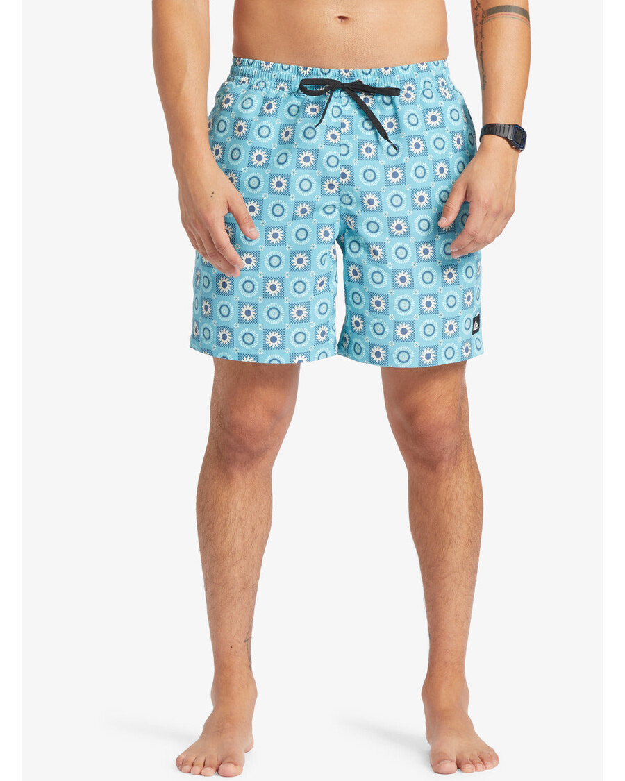 Celana Renang Quicksilver Red-mix 17" - Pirus Pastel