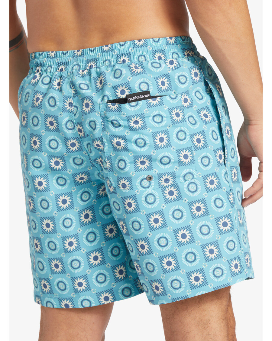 Celana Renang Quicksilver Red-mix 17" - Pirus Pastel