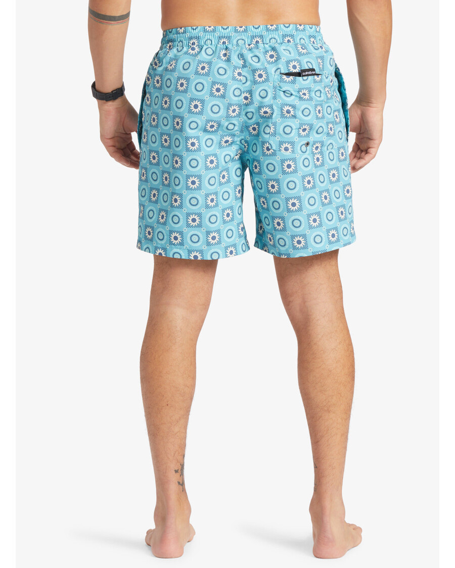 Celana Renang Quicksilver Red-mix 17" - Pirus Pastel