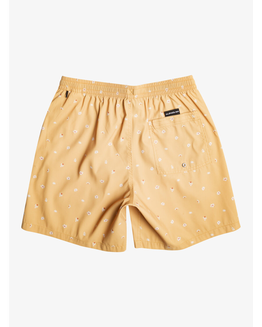 クイックシルバー レッドミックス 17 インチ スイムトランクス - マスタード