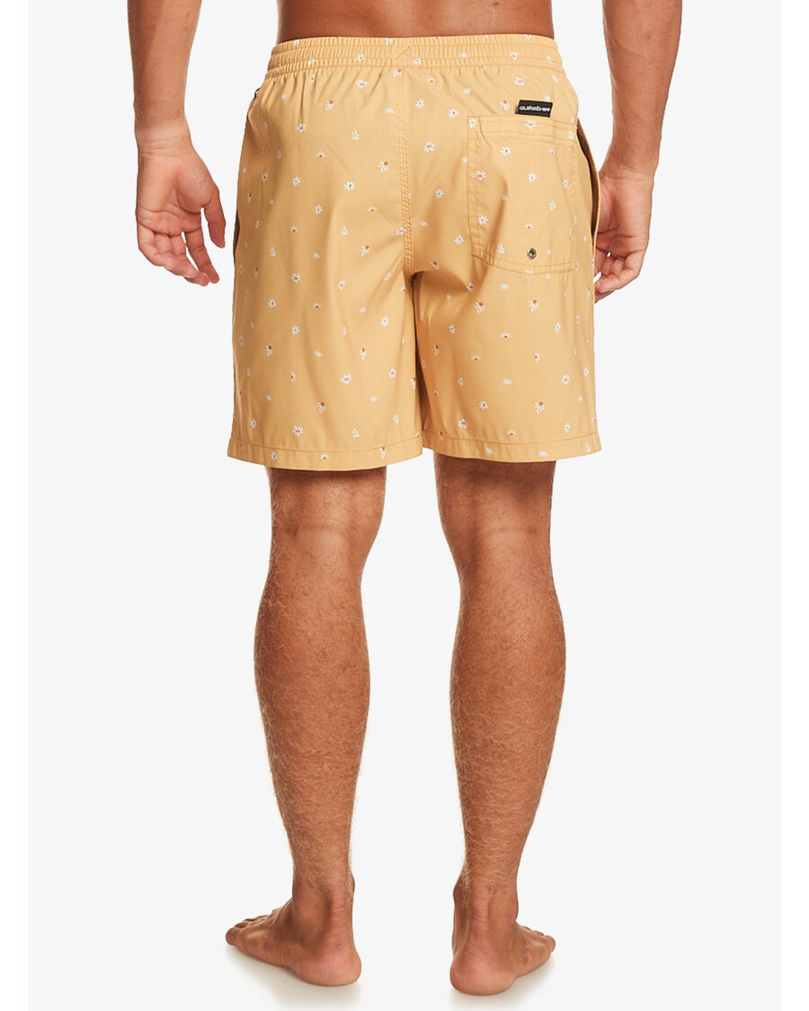 クイックシルバー レッドミックス 17 インチ スイムトランクス - マスタード