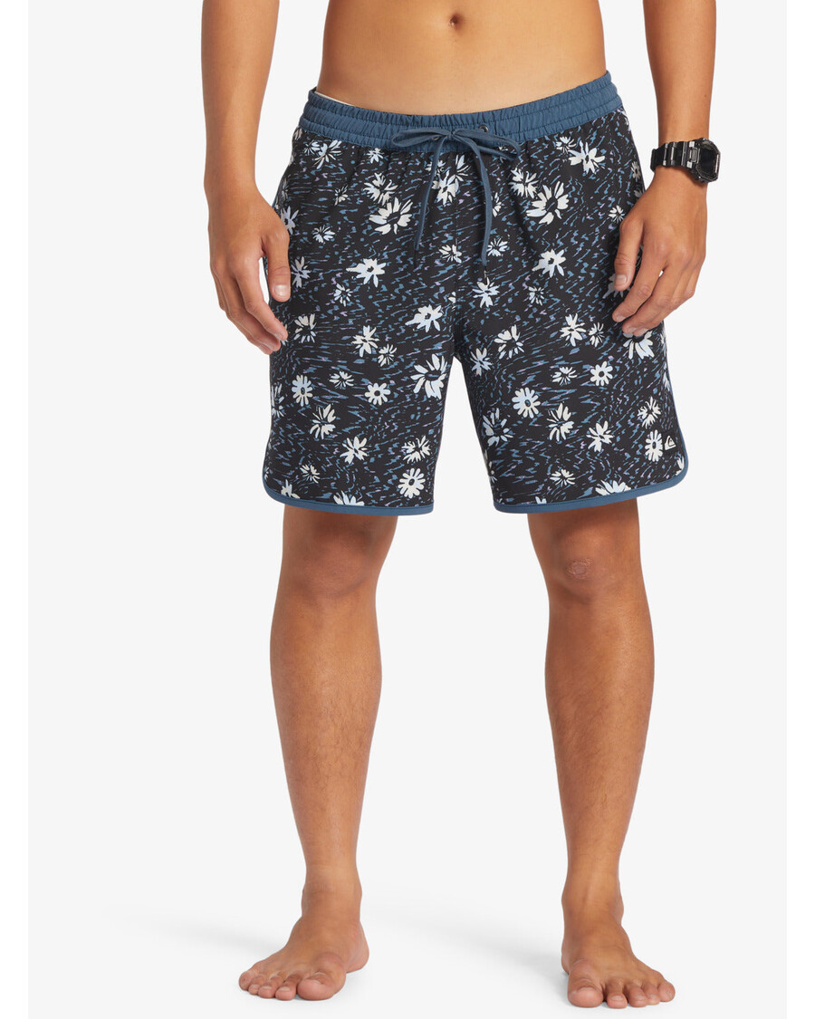 Quiksilver Surfsilk Scallop 17" Plavky - Půlnoční Námořnictvo