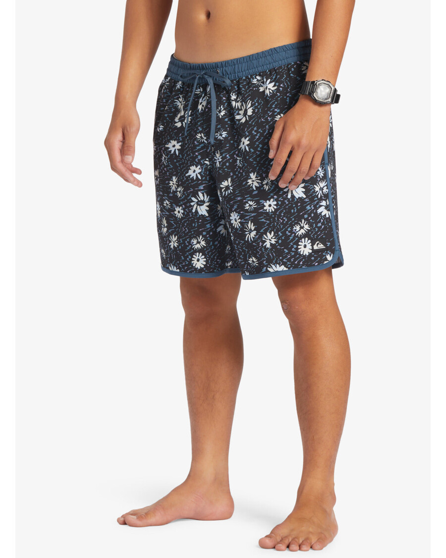 Quiksilver Surfsilk Scallop 17" Plavky - Půlnoční Námořnictvo