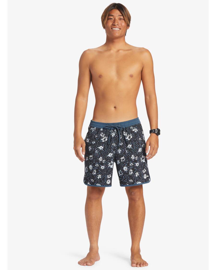 Quiksilver Surfsilk Scallop 17" Plavky - Půlnoční Námořnictvo