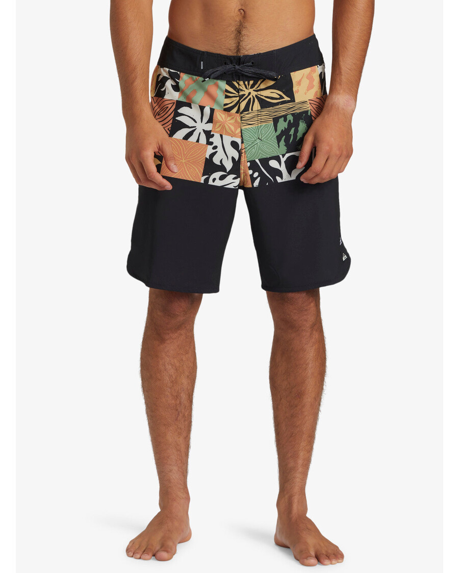 куиксилвер сурфсилк хаваии блоцк 19" боардсхортс - црне