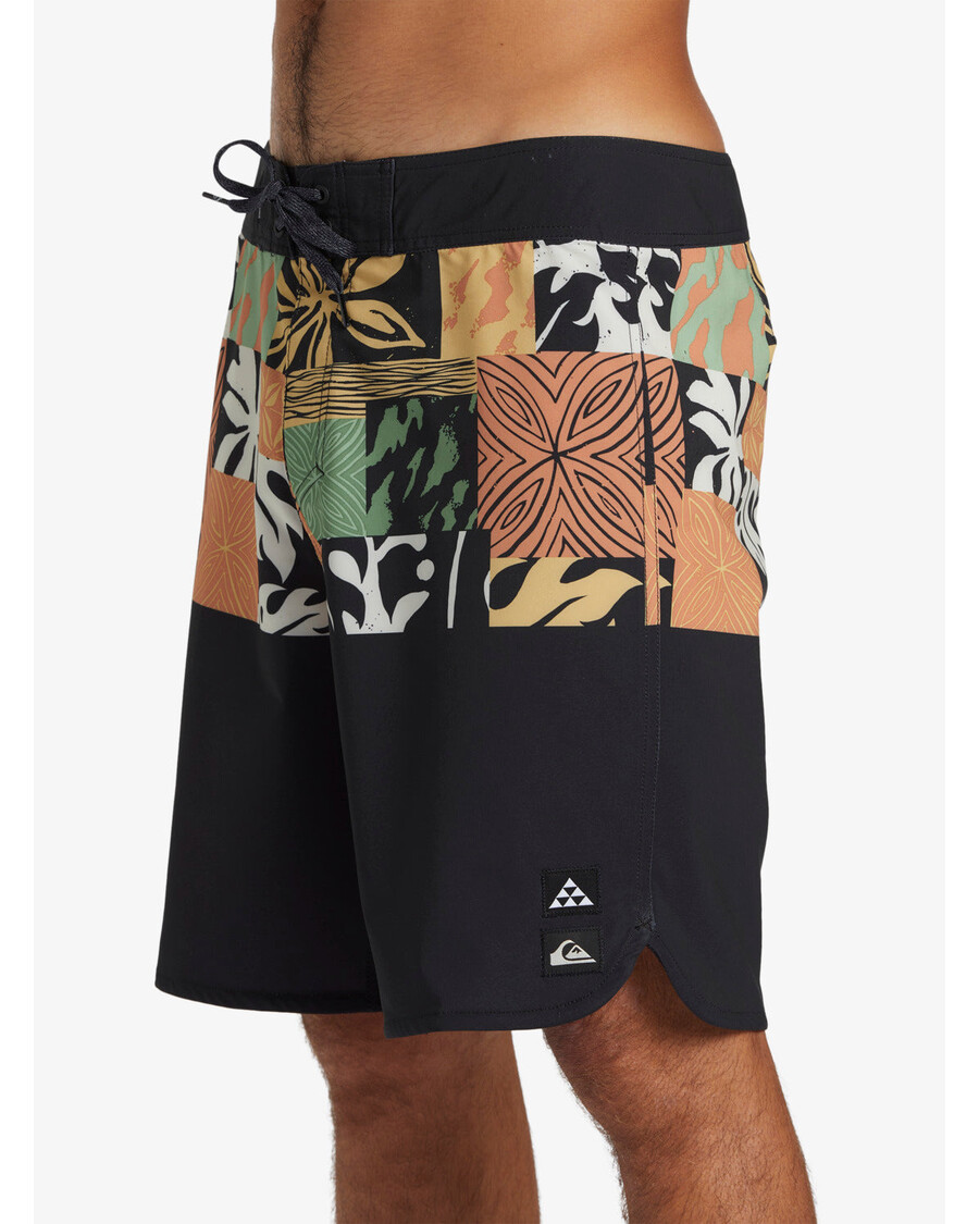 куиксилвер сурфсилк хаваии блоцк 19" боардсхортс - црне