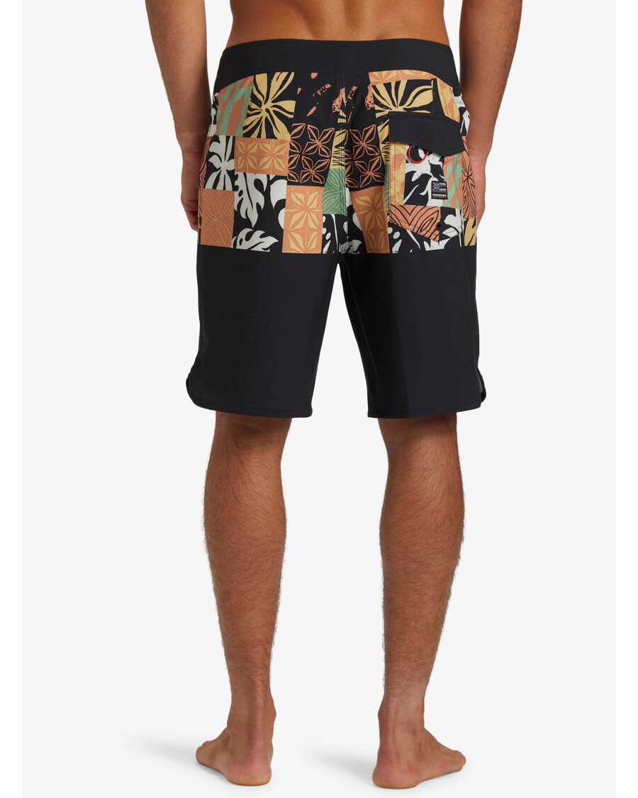 куиксилвер сурфсилк хаваии блоцк 19" боардсхортс - црне