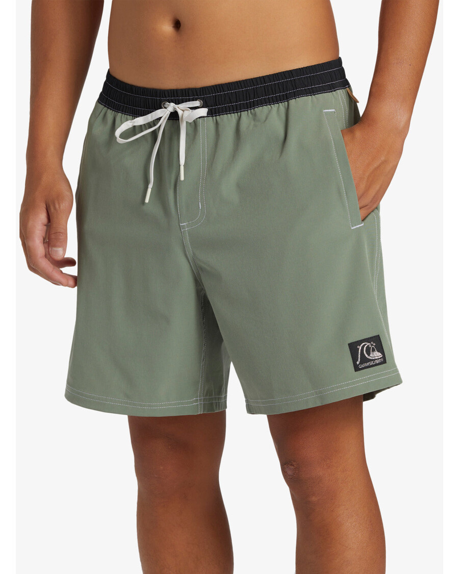 Прямые плавки Quiksilver Original 17 дюймов - морские брызги