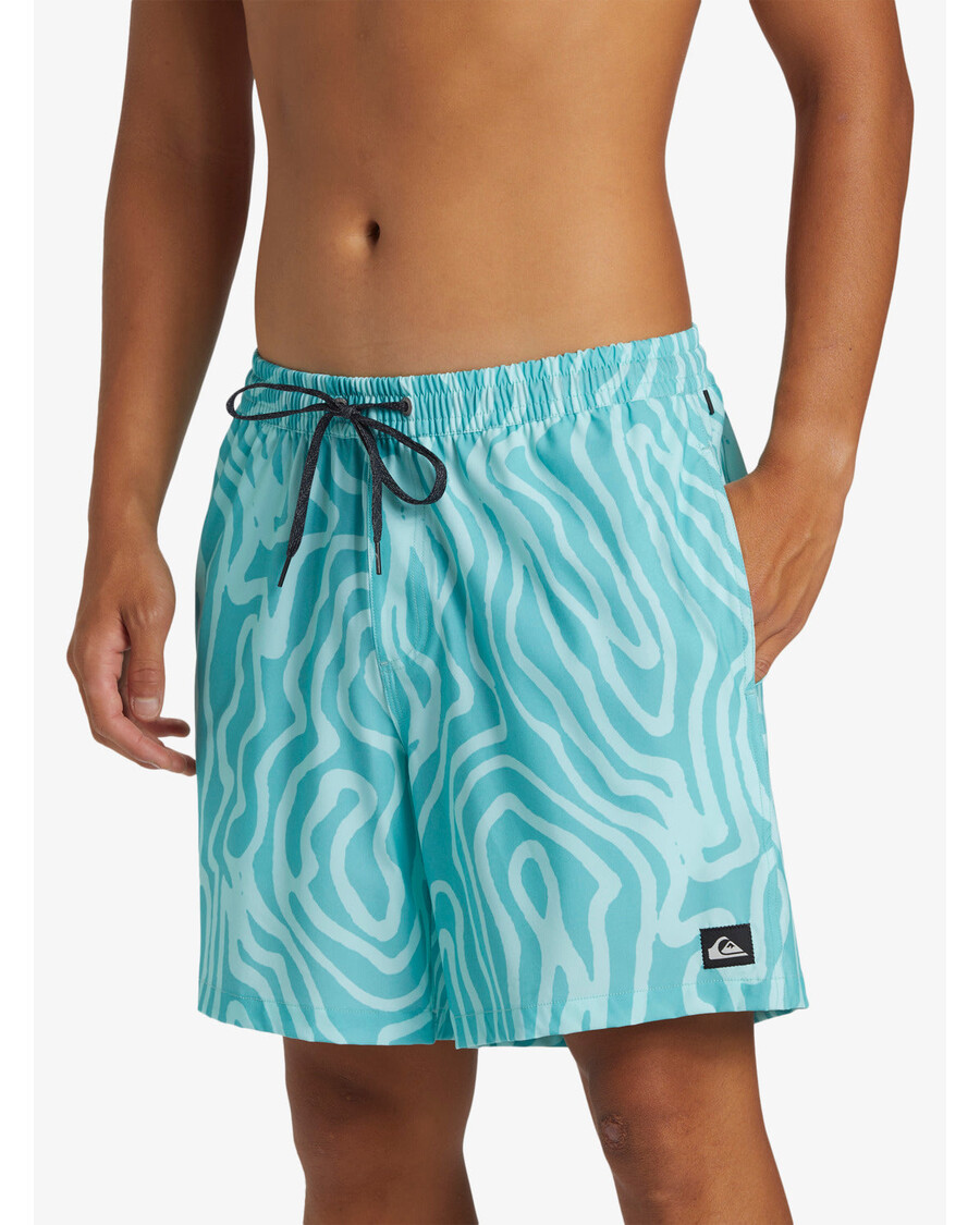 Quik Silver Surfsilk Mix 17" Swim Trunks - Marine Blue