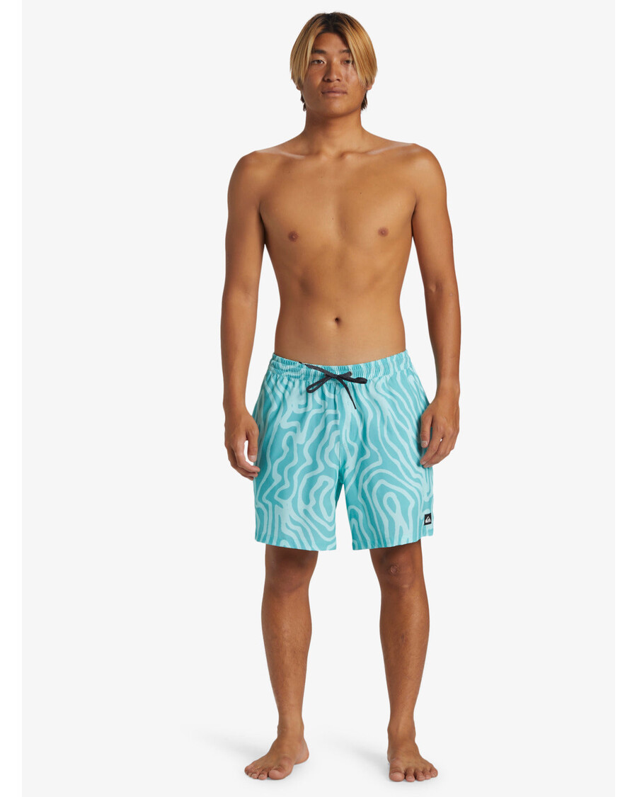 Quik Silver Surfsilk Mix 17" Swim Trunks - Marine Blue