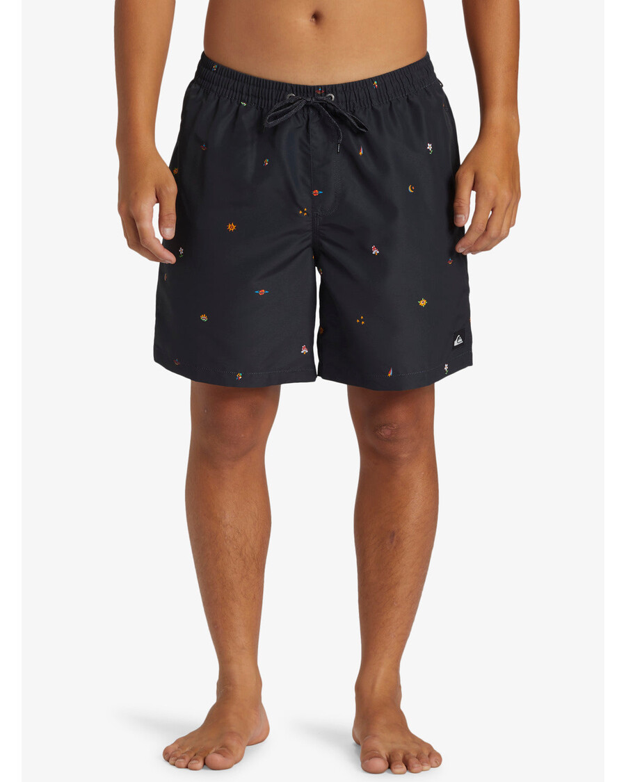 Quik Silver Remade Mix 17" Swim Trunks - Black