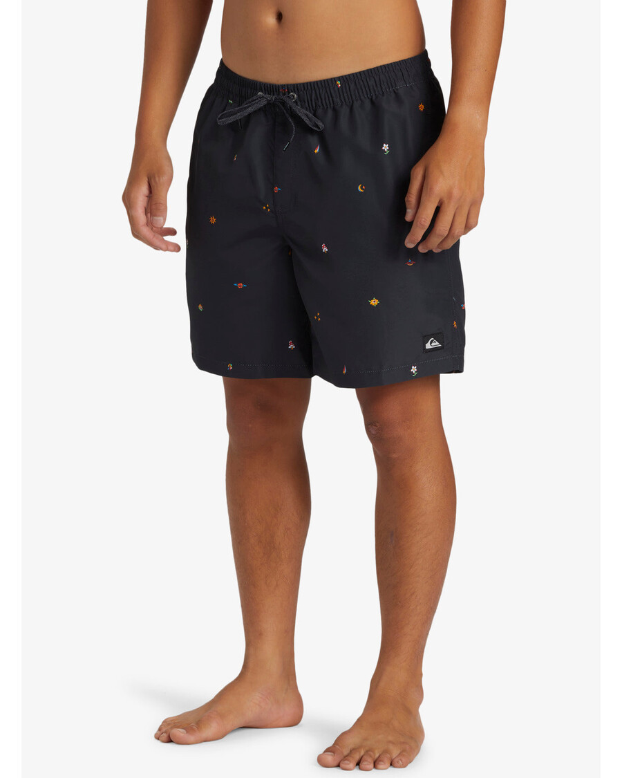 Quik Silver Remade Mix 17" Swim Trunks - Black