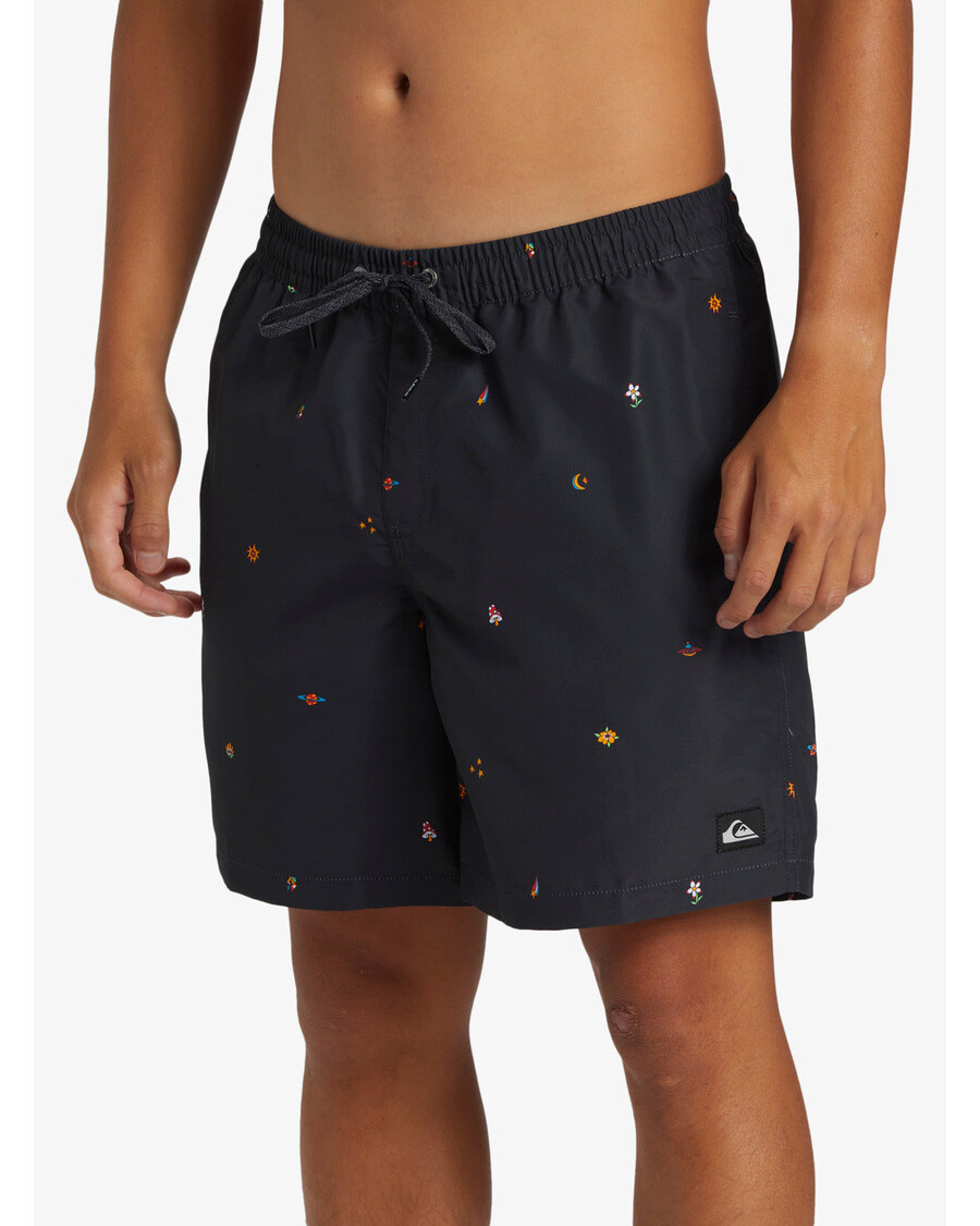 Quik Silver Remade Mix 17" Swim Trunks - Black