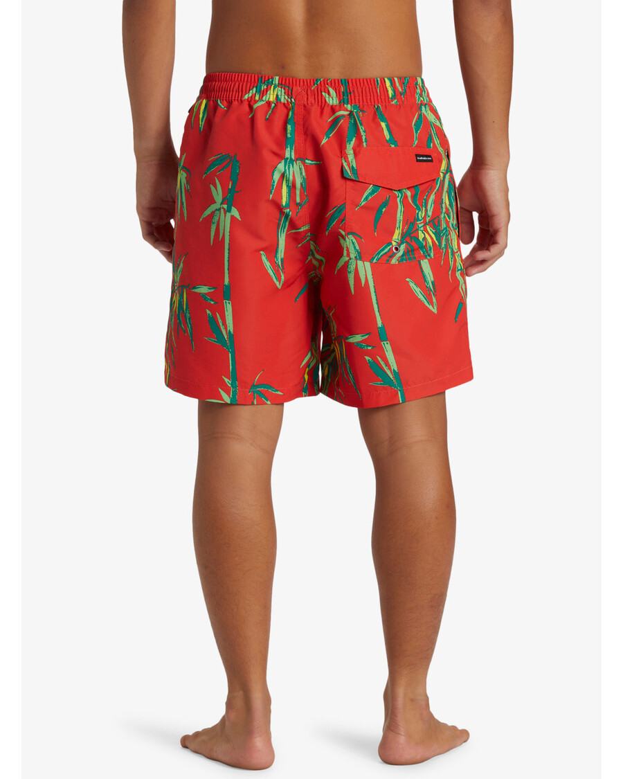 Quiksilver Remade Mix 17" Plavky - Vysoko Rizikové červené