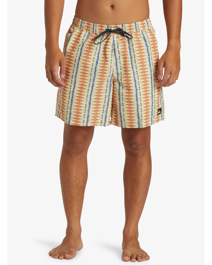 Quiksilver Remade Mix 17" Maudymosi Kelnaitės - Austrių Baltos Spalvos