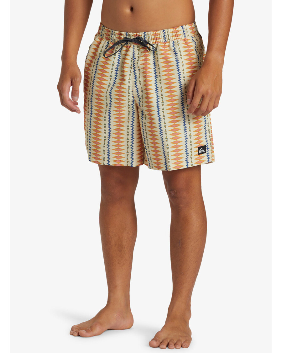 Quiksilver Remade Mix 17" Maudymosi Kelnaitės - Austrių Baltos Spalvos