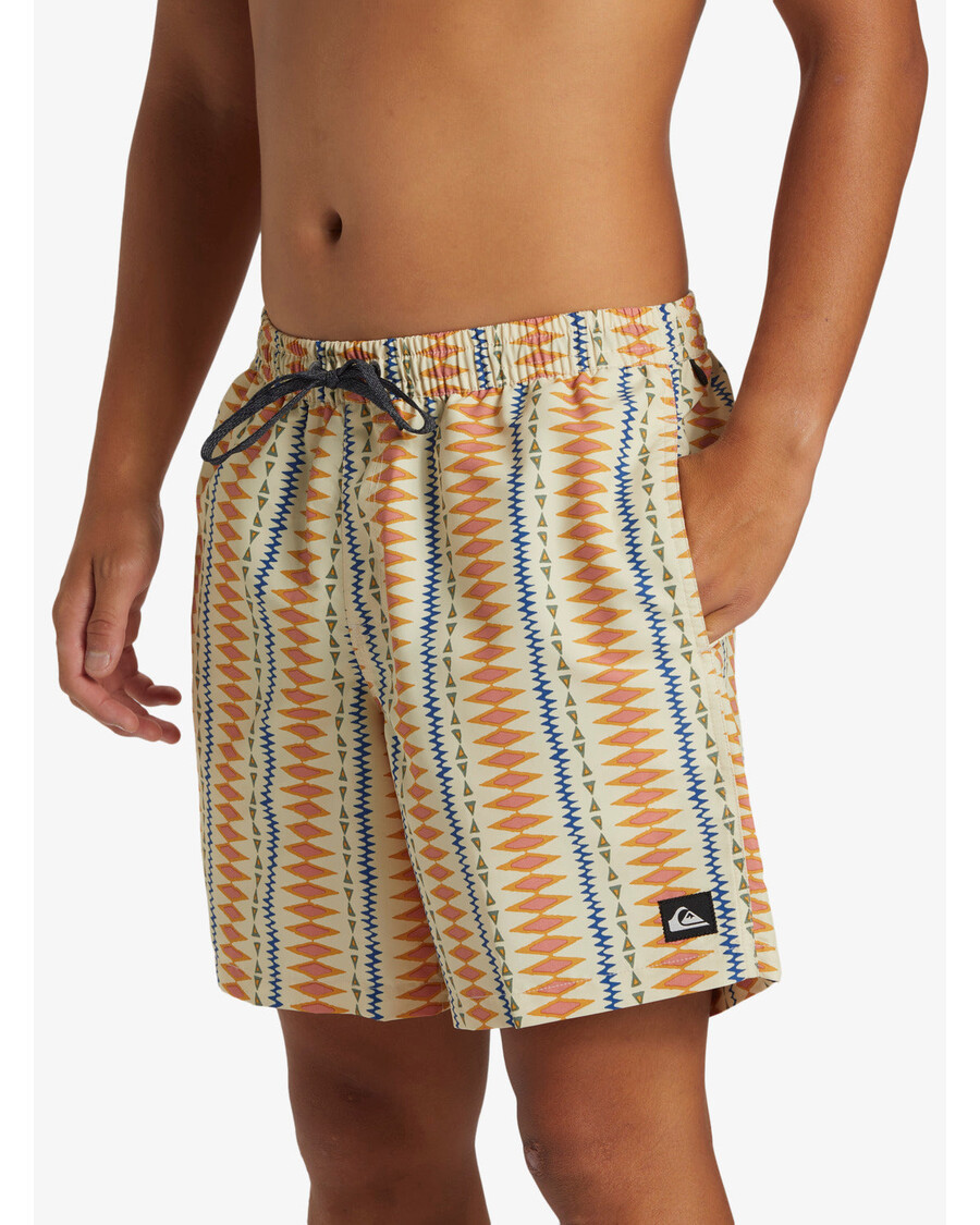 Quiksilver Remade Mix 17" Maudymosi Kelnaitės - Austrių Baltos Spalvos