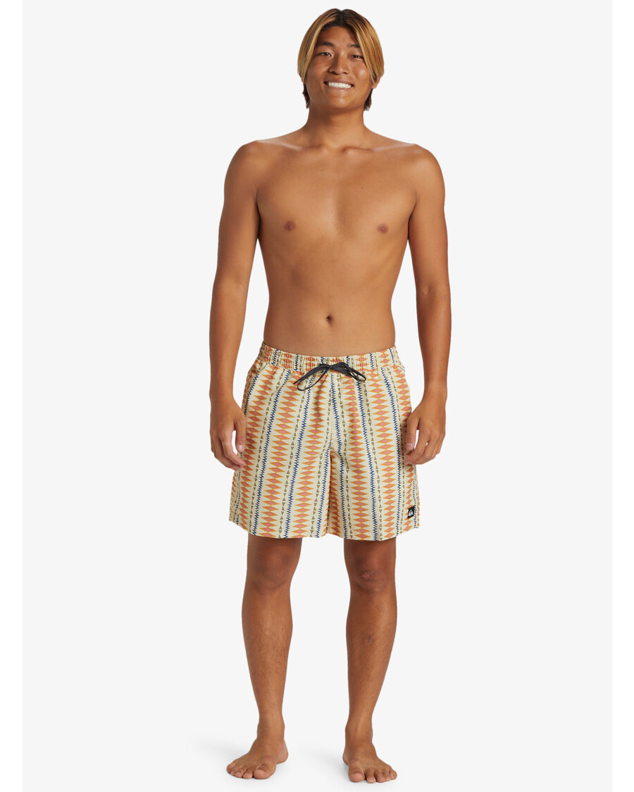 Quiksilver Remade Mix 17" Maudymosi Kelnaitės - Austrių Baltos Spalvos