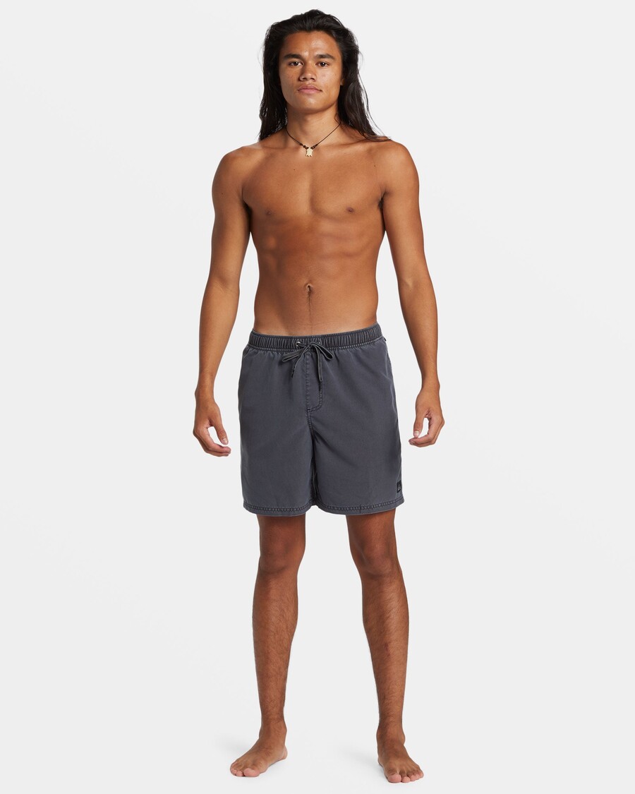 Quiksilver Každodenné Surfwash Plavky 17" - čierne