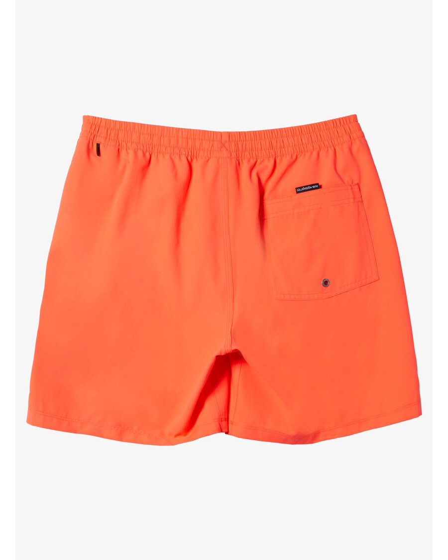 Quik Silver Everyday Solid 15" Swim Trunks - Fiery Coral