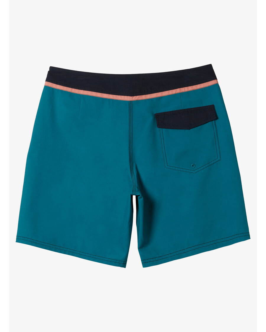 Quik Silver Original Straight Leg Solid 18" Boardshorts - Colonial Blue