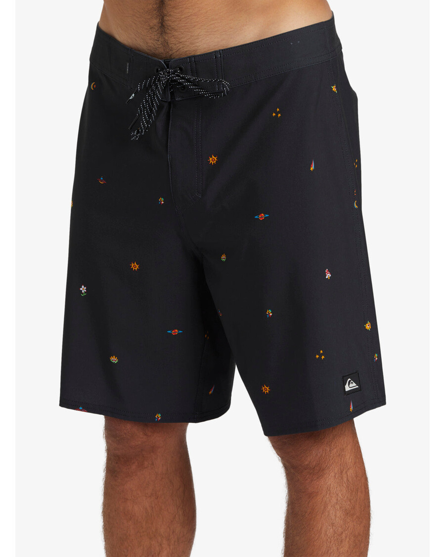 Σορτς κουκσίλβερ Surfsilk ίσιο πόδι 19" - μαύρο