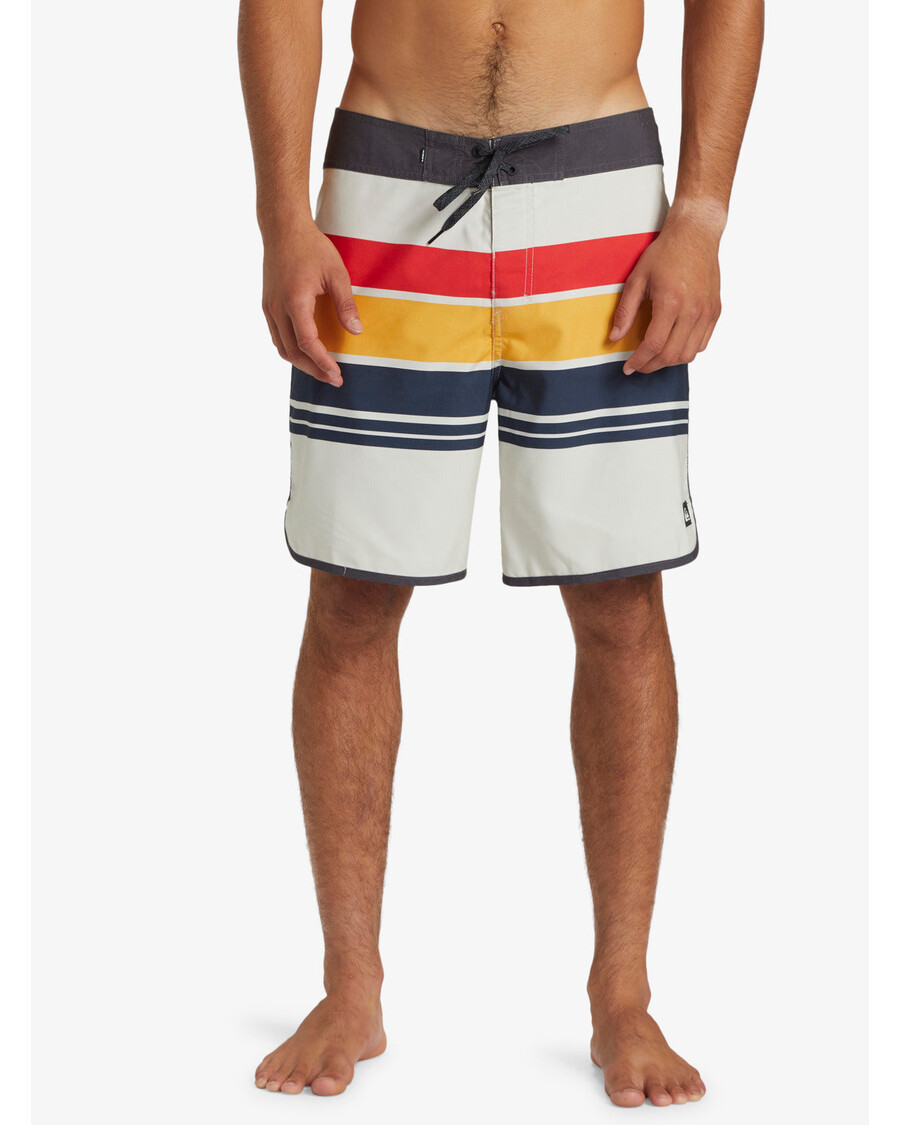 Quiksilver Arkiraitaiset 19" Boardshortsit - Lumivalkoiset