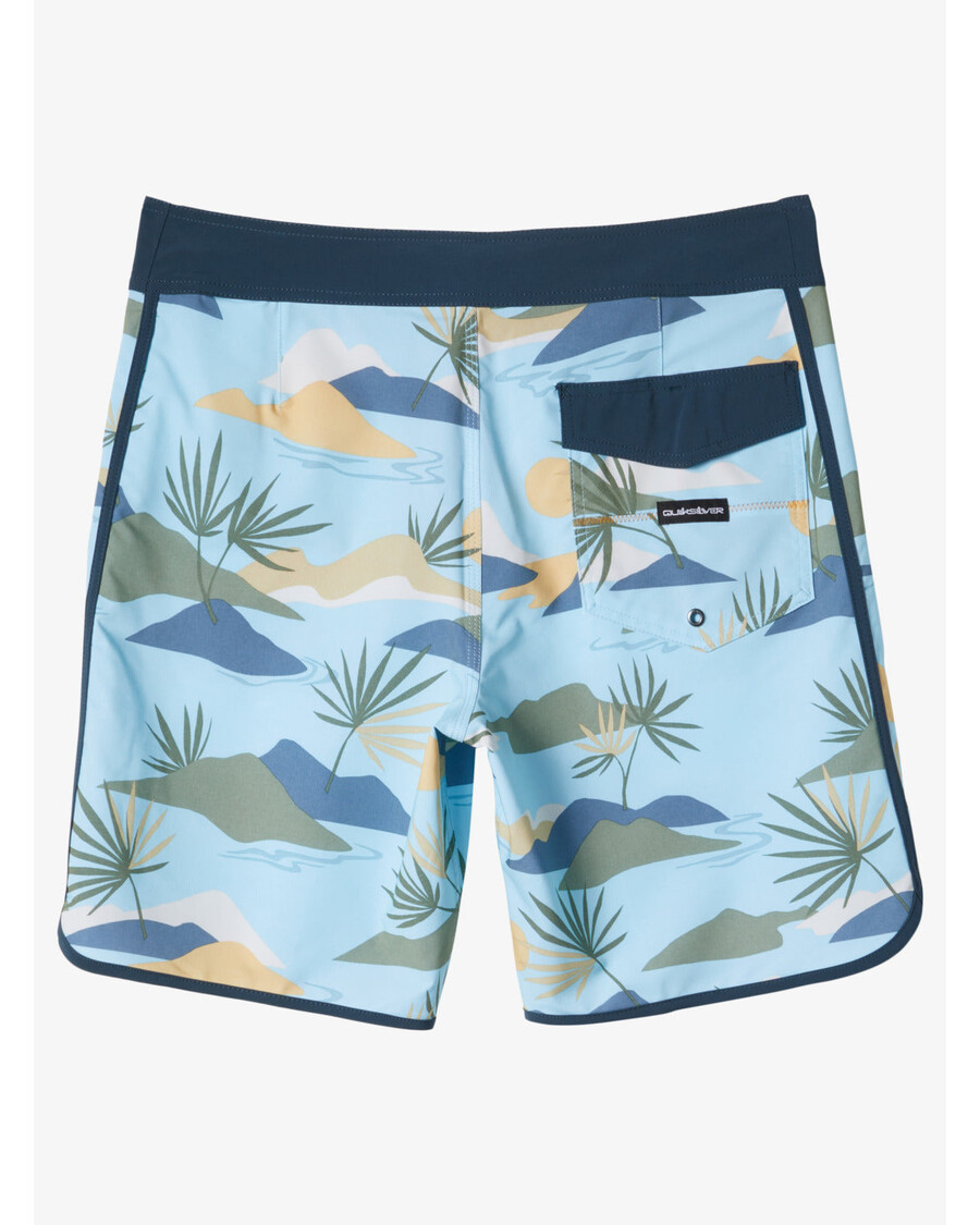 Quik Silver Surfsilk Scallop 19" Boardshorts - Sky Blue