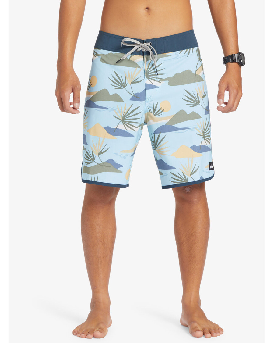 Quik Silver Surfsilk Scallop 19" Boardshorts - Sky Blue
