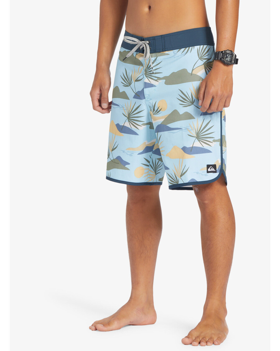 Quik Silver Surfsilk Scallop 19" Boardshorts - Sky Blue