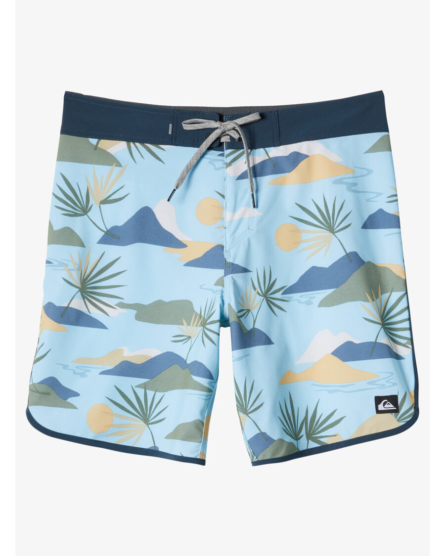 Quiksilver Surfsilk Scallop 19" šortky - Nebesky Modré