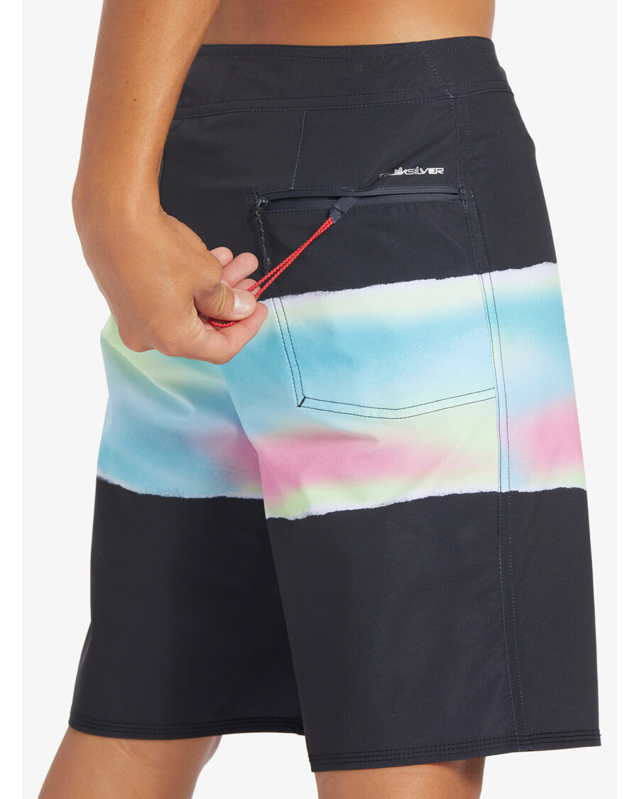 Boardshort 19" Quiksilver Surfsilk Airbrush - μαύρο