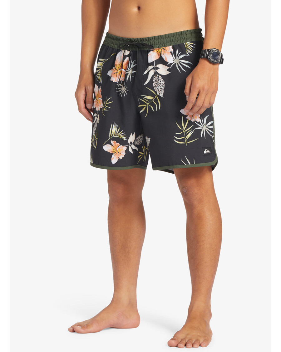 куиксилвер сурфсилк сцаллоп 17" купаће гаће - црне